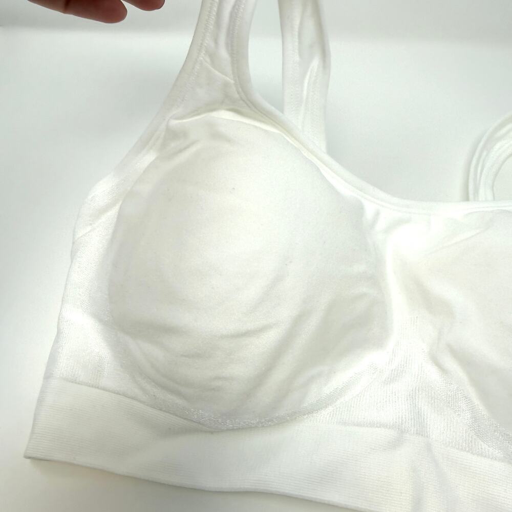 Shapermint Truekind Daily Comfort Wireless Shaper Bra In White Size Large New - Picture 3 of 9